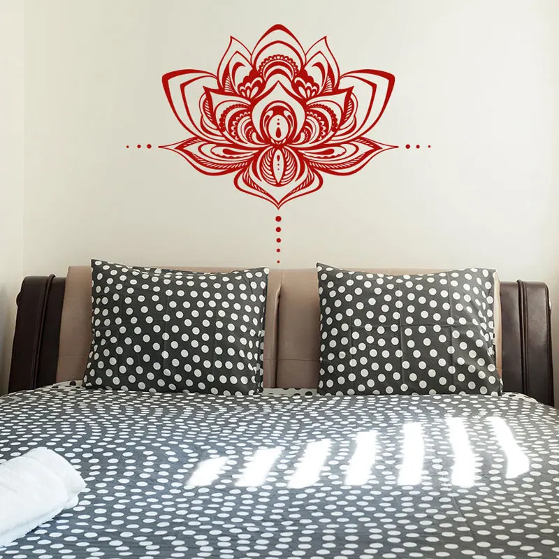 Bohemian Decal Lotus Flower Mandala Vinyl Wall Sticker Home Decor For Bedroom Boho Yoga Studio Decoration Interior Mural MT04
Bohemian Decal Lotus Flower Mandala Vinyl Wall Sticker Home Decor For Bedroom Boho Yoga Studio Decoration Interior Mural MT04
