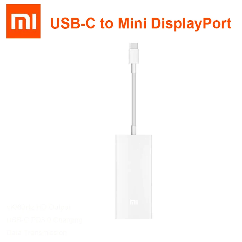 Original Xiaomi PD 3.0 Macbook USB-C to Mini Displayport Multifunction Adapter Cable Smart Charger For Laptop Tablet Type-C port
Original Xiaomi PD 3.0 Macbook USB-C to Mini Displayport Multifunction Adapter Cable Smart Charger For Laptop Tablet Type-C port