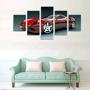 Canvas Print Wood Framed Wall Art 5 Set Red Sport Car Painting Picture Print On Canvas Drop shipping 
Canvas Print Wood Framed Wall Art 5 Set Red Sport Car Painting Picture Print On Canvas Drop shipping