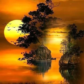 5D Diy Diamond Painting Landscape Sunset Sea Cross Stitch Diamond Mosaic moon night Diamond Embroidery landscape decor 
5D Diy Diamond Painting Landscape Sunset Sea Cross Stitch Diamond Mosaic moon night Diamond Embroidery landscape decor