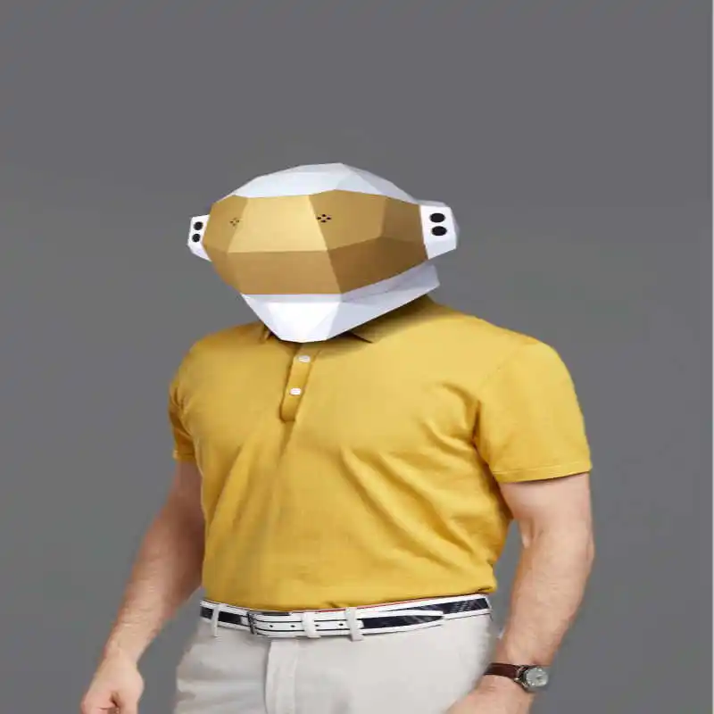 Paper Mask 3d Fashion Astronaut Head Costume Cosplay DIY Paper Craft Model Mask Christmas Halloween Prom Party Gift 
Paper Mask 3d Fashion Astronaut Head Costume Cosplay DIY Paper Craft Model Mask Christmas Halloween Prom Party Gift