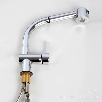 Tiger Ben vegetables basin faucet kitchen faucet hot and cold faucet pull rotating taps all copper interface
Tiger Ben vegetables basin faucet kitchen faucet hot and cold faucet pull rotating taps all copper interface