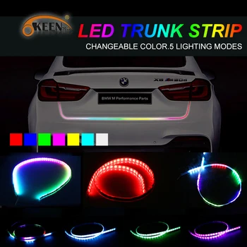 OKEEN 120cm 47.6 inch RGB LED Trunk Strip Tail Light 5050 LEDs 12V Waterproof Luggage Compartment Turn Signal Lights For All Car
OKEEN 120cm 47.6 inch RGB LED Trunk Strip Tail Light 5050 LEDs 12V Waterproof Luggage Compartment Turn Signal Lights For All Car
