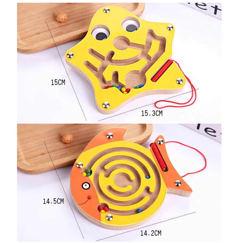 Montessori Toys Educational Wooden Toy for Children Early Learning Magnetic Maze Puzzle Labyrinth Brain Teaser Game educativo
Montessori Toys Educational Wooden Toy for Children Early Learning Magnetic Maze Puzzle Labyrinth Brain Teaser Game educativo