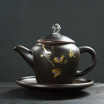 Purple pottery teapot single tea pot home chinese kung fu tea set ceramic stoneware retro manual with filter teapot ceremony
Purple pottery teapot single tea pot home chinese kung fu tea set ceramic stoneware retro manual with filter teapot ceremony