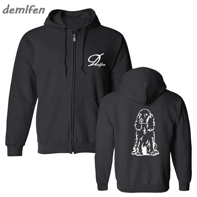 New Cute Cocker Spaniel Dog Print Hoodie Casual Fleece Zipper Mens Sweatshirts Cool Men Hoodie Hoody Jacket Harajuku
New Cute Cocker Spaniel Dog Print Hoodie Casual Fleece Zipper Mens Sweatshirts Cool Men Hoodie Hoody Jacket Harajuku