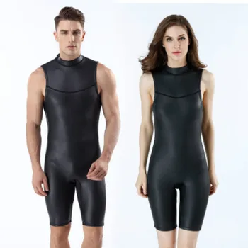 Mens Womens 2MM One Piece Wetsuit CR Short Sleeveless Smooth Skin Wetsuits Ultra Elastic Diving Suit
Mens Womens 2MM One Piece Wetsuit CR Short Sleeveless Smooth Skin Wetsuits Ultra Elastic Diving Suit
