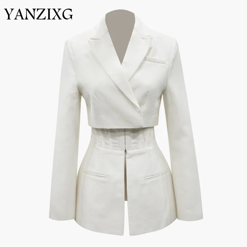 2019 New Spring Real Picture Women Jacket Europe Split Joint Design Long Sleeve Turn-down Collar High Waist Jacket Q294
2019 New Spring Real Picture Women Jacket Europe Split Joint Design Long Sleeve Turn-down Collar High Waist Jacket Q294