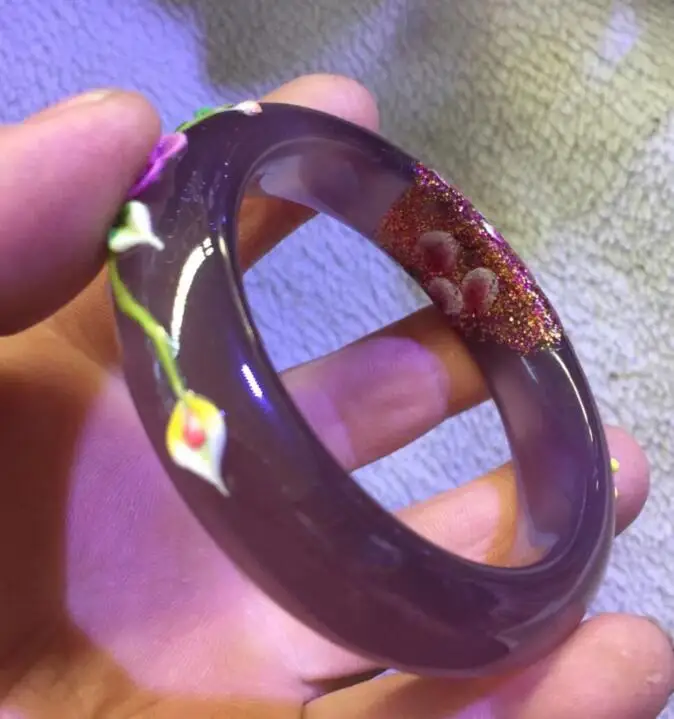 free shipping Beautiful Chinese Natural purple manao Chalcedony stone Carving flowers Bangle Bracelet
free shipping Beautiful Chinese Natural purple manao Chalcedony stone Carving flowers Bangle Bracelet
