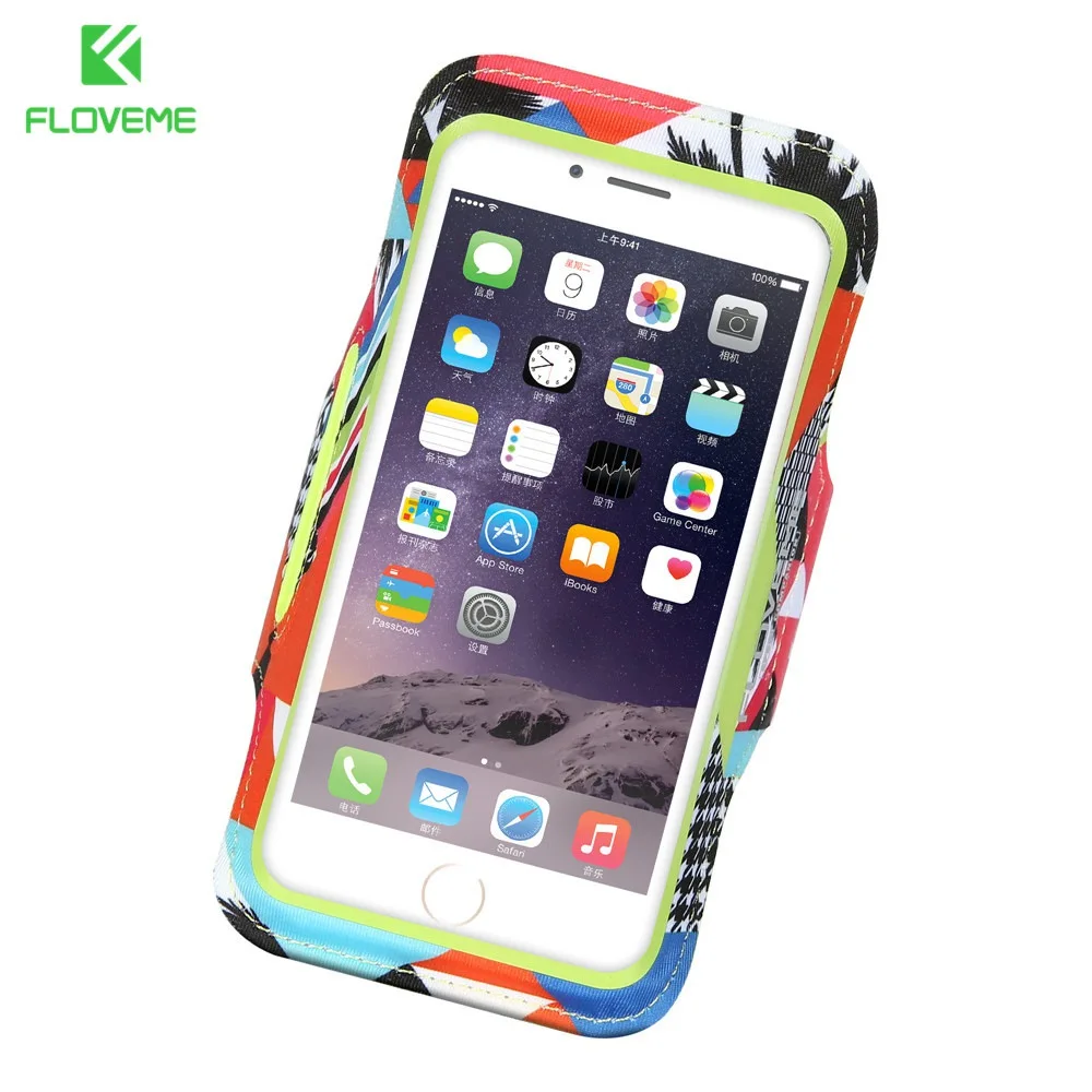 FLOVEME спортивный чехол на руку для iPhone X 8 7 Plus телефона бега Samsung S8 S9 Huawei Xiaomi чехлы