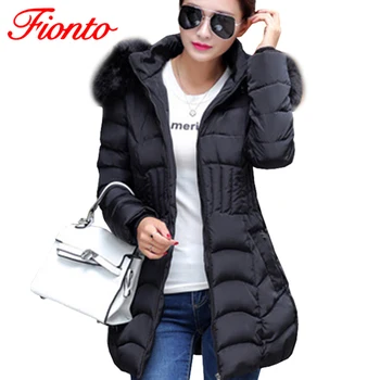 Womens Winter Jackets Coats Thick Warm Hooded Fur Collar Jacket Cotton Padded Parkas Solid Slim Fit Winter Jacket Femme A193-1
Womens Winter Jackets Coats Thick Warm Hooded Fur Collar Jacket Cotton Padded Parkas Solid Slim Fit Winter Jacket Femme A193-1