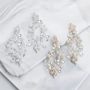 Jonnafe Gold Silver Color Rhinestone Bridal Drop Earrings Wedding Accessories Jewelry Handmade Crystal Women Earrings
Jonnafe Gold Silver Color Rhinestone Bridal Drop Earrings Wedding Accessories Jewelry Handmade Crystal Women Earrings
