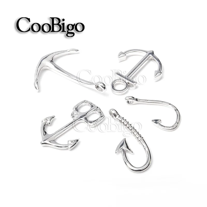 5pcs Nautical Anchor Fishhook Charm Pendant Alloy Jewelry DIY Leather Cord Clasps For Chain Paracord Bracelet
5pcs Nautical Anchor Fishhook Charm Pendant Alloy Jewelry DIY Leather Cord Clasps For Chain Paracord Bracelet