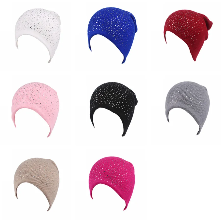 8pcs/set Ski Hats Women Brand Starry Diamond-knitted Caps Beanies Solid Color Beanie Spring Winter Hip-hop Beanie Caps Wholesale
8pcs/set Ski Hats Women Brand Starry Diamond-knitted Caps Beanies Solid Color Beanie Spring Winter Hip-hop Beanie Caps Wholesale