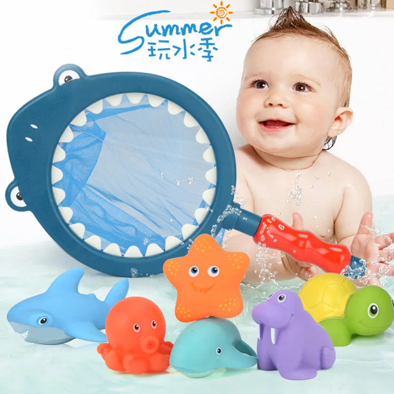 7 Pcs Children Sea Animal Bath Toys Set Floating Toy Cute Cartoon Beach Toy Fishing Game Bathtub Toy For Kids Christmas Gift
7 Pcs Children Sea Animal Bath Toys Set Floating Toy Cute Cartoon Beach Toy Fishing Game Bathtub Toy For Kids Christmas Gift
