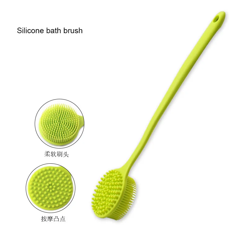 Long Handle Bath Brush Massager Body Brush Scrub Skin Care Shower Exfoliation Brush Reach Feet Silica gel Bathroom Accessories
Long Handle Bath Brush Massager Body Brush Scrub Skin Care Shower Exfoliation Brush Reach Feet Silica gel Bathroom Accessories