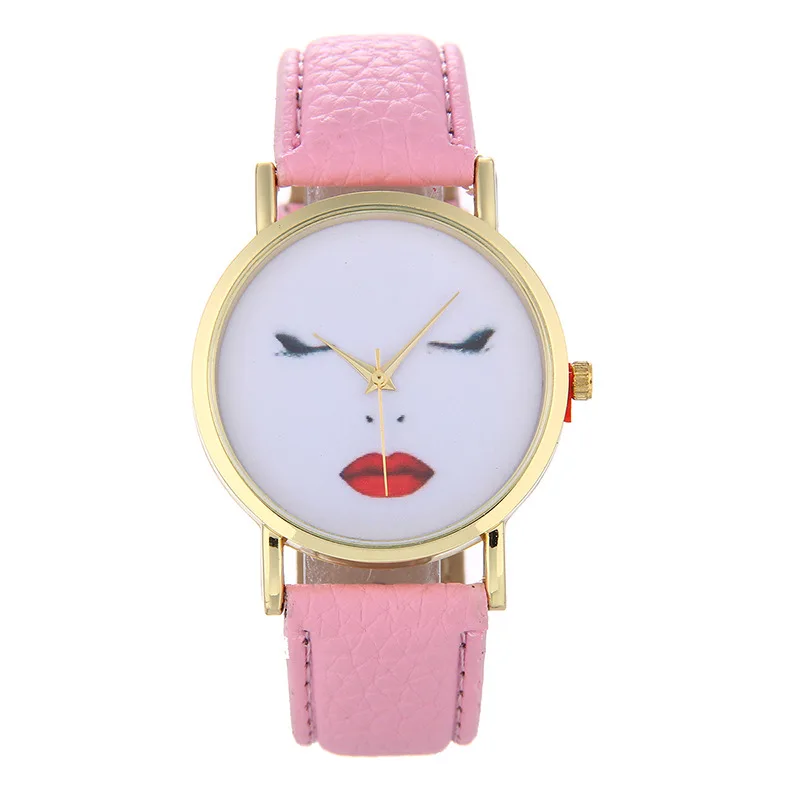 Women Eyelashes Leather Strap Watch Casual Lash Lip Pattern Dial Quartz Wrist Watches Ladies Clock Relogio Feminino Shellhard
Women Eyelashes Leather Strap Watch Casual Lash Lip Pattern Dial Quartz Wrist Watches Ladies Clock Relogio Feminino Shellhard