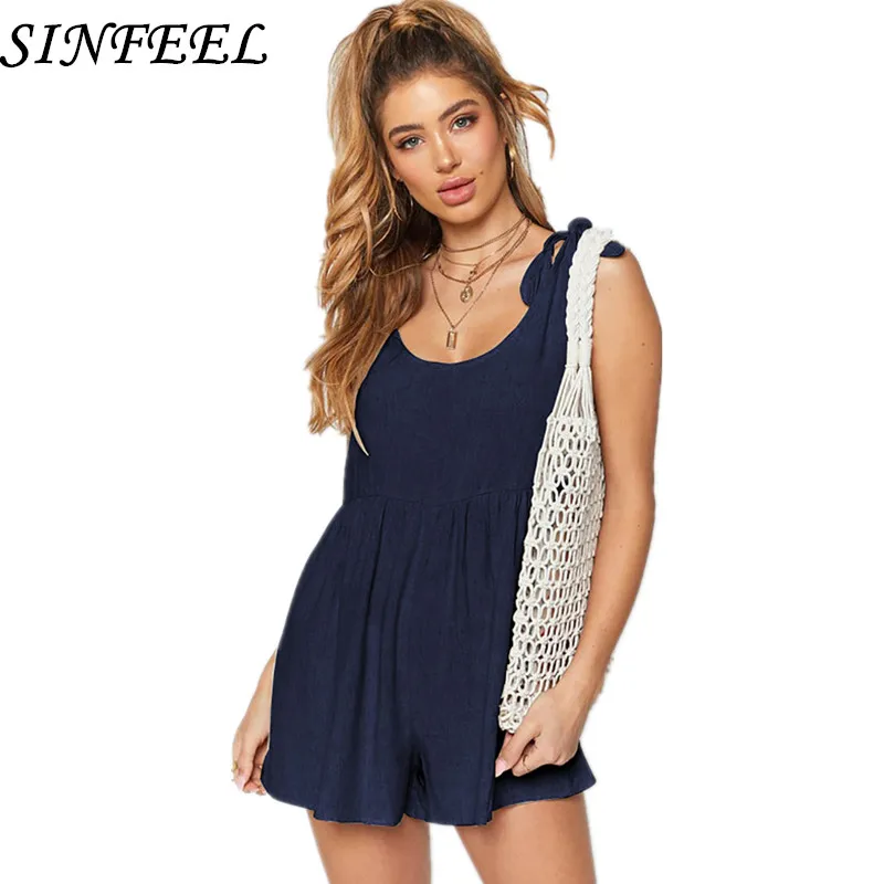 

Women Rompers Jumpsuit Summer Short Loose Vest Overalls Tops Bodysuit Female Casual Sexy Strapless Beach Playsuit Plus Size