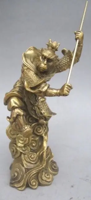 Exquisite Chinese folk art brass sculpture - the legendary Monkey Sun wu kong 
Exquisite Chinese folk art brass sculpture - the legendary Monkey Sun wu kong