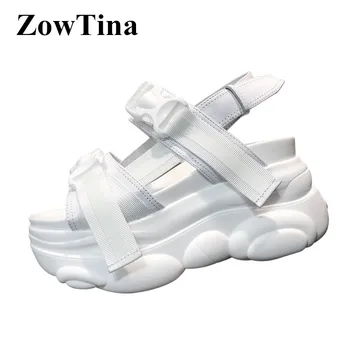 White Leather Women Platform Sandals Casual Fashion Ladies Beach Summer Shoes Outside Footwear Creepers Red Sandalias Femmes
White Leather Women Platform Sandals Casual Fashion Ladies Beach Summer Shoes Outside Footwear Creepers Red Sandalias Femmes