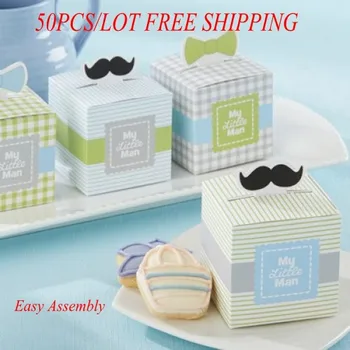 Mini mustaches and dapper bows My Little Man baby favor boxes for baby shower favors and Wedding party gift baby gift box 50pcs
Mini mustaches and dapper bows My Little Man baby favor boxes for baby shower favors and Wedding party gift baby gift box 50pcs