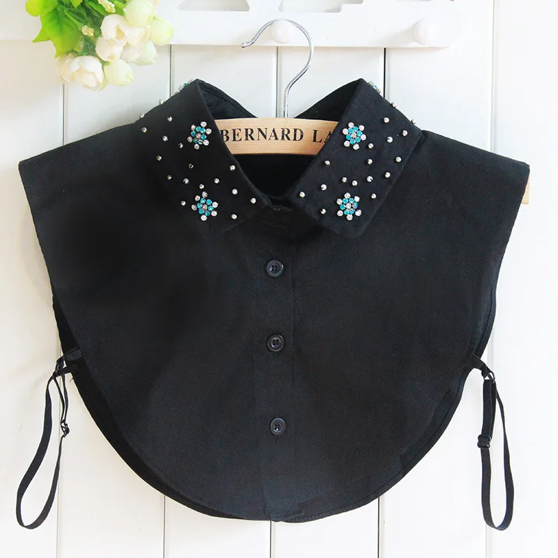 Women Removable Lapel Peter Pan Sweater Shirt Collar Rhinestone Crystal Bead Faux Detachable False Lace Pearl Cotton Fake Collar
Women Removable Lapel Peter Pan Sweater Shirt Collar Rhinestone Crystal Bead Faux Detachable False Lace Pearl Cotton Fake Collar