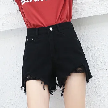 Summer New Women Korean High-Waist Wild Jeans Shorts Was Thin Wide-Leg Pants Black Jeans Student Hot Femme Denim Shorts MZ2480
Summer New Women Korean High-Waist Wild Jeans Shorts Was Thin Wide-Leg Pants Black Jeans Student Hot Femme Denim Shorts MZ2480