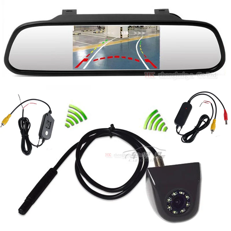 2018 Wireless HD Car 4.3" TFT Monitor Display & Intelligent Dynamic Trajectory Tracks Parktronic CCD Reverse Backup cam 8 LED
2018 Wireless HD Car 4.3" TFT Monitor Display & Intelligent Dynamic Trajectory Tracks Parktronic CCD Reverse Backup cam 8 LED