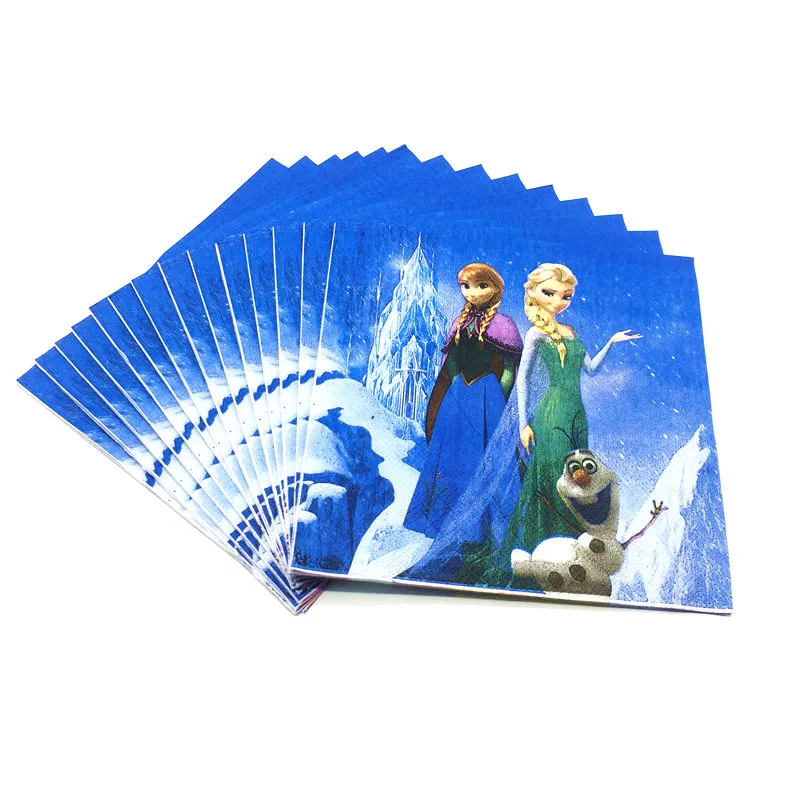 Hot Sales Disney Frozen Theme 20pcs/Lot Napkins Print Princess Anna Elsa Festival Child Birthday Event Party Decration Supplies
Hot Sales Disney Frozen Theme 20pcs/Lot Napkins Print Princess Anna Elsa Festival Child Birthday Event Party Decration Supplies