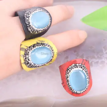 5pcs Mixed Color snakeskin Pave Rhinestone Opals Rings Jewelry Finding For Women
5pcs Mixed Color snakeskin Pave Rhinestone Opals Rings Jewelry Finding For Women
