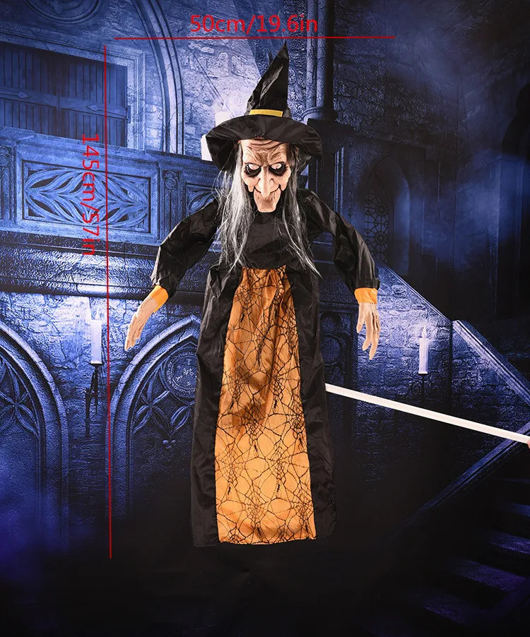 Cosplay&ware Electric Horror Toys Hanging Witch Ornaments Halloween Scary Party Decorations Eyes Glowing Screaming Pendant Ghost 32 Cosplay&ware Electric Horror Toys Hanging Witch Ornaments Halloween Scary Party Decorations Eyes Glowing Screaming Pendant Ghost -Cosplayware Store HTB1o8JRXiLrK1Rjy1zdq6ynnpXaR.jpg