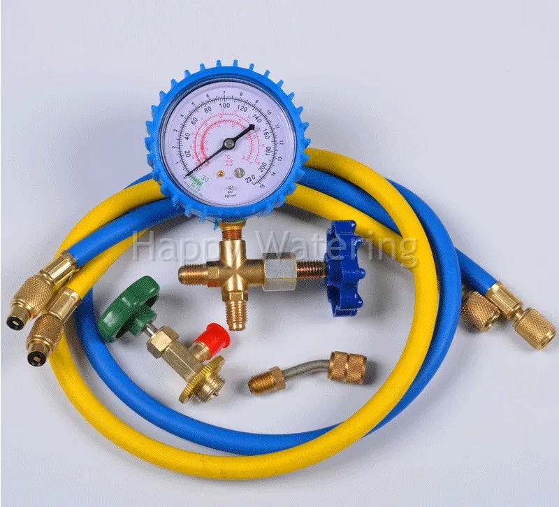 Air Conditioning Refrigerator Refrigerant Fluoride Low Pressure Gauge+ 2PCS Feeding Tube+ British Adapter+ Corkscrew
Air Conditioning Refrigerator Refrigerant Fluoride Low Pressure Gauge+ 2PCS Feeding Tube+ British Adapter+ Corkscrew
