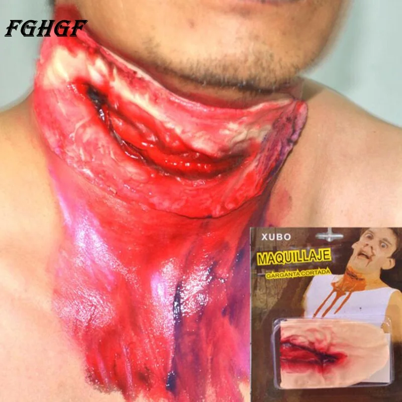 FGHGF 1PC Halloween Zombie Neck Scar Tattoos Fake Scars Bloody Costume Horror Wound Blood Injury Sticker
FGHGF 1PC Halloween Zombie Neck Scar Tattoos Fake Scars Bloody Costume Horror Wound Blood Injury Sticker