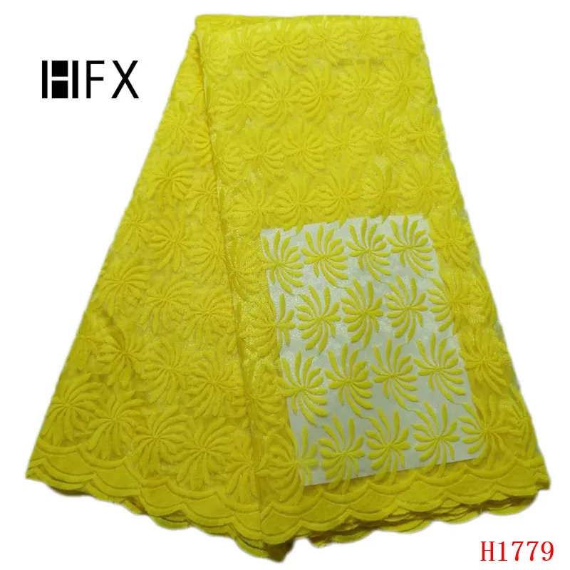 HFX African Fabric 2019 Yellow Embroidery Nigeria Embroidered High Quality Tulle Bridal Net Lace Fabric for Wedding X1779
HFX African Fabric 2019 Yellow Embroidery Nigeria Embroidered High Quality Tulle Bridal Net Lace Fabric for Wedding X1779