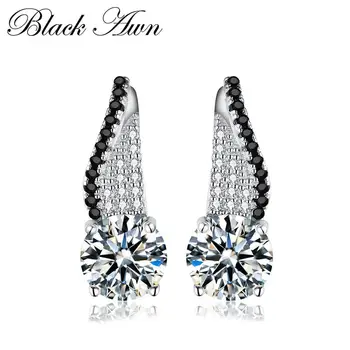 Cute 1.5g Genuine 925 Sterling Silver Fine Jewelry Eyes Black&White Stone Engagement Stud Earrings for Women T117
Cute 1.5g Genuine 925 Sterling Silver Fine Jewelry Eyes Black&White Stone Engagement Stud Earrings for Women T117