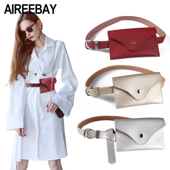 AIREEBAY Brand New Women Waist Belt Bag Fashion Design PU Leather Waist Bags For Ladies Small Belt Handbags Female Fanny Pack
AIREEBAY Brand New Women Waist Belt Bag Fashion Design PU Leather Waist Bags For Ladies Small Belt Handbags Female Fanny Pack