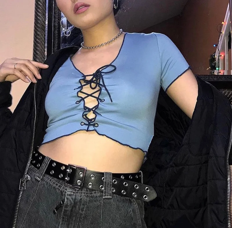 FREE SHIPPING Harajuku Vintage Punk Crop Top JKP4360 FREE SHIPPING Harajuku Vintage Punk Crop Top JKP4360