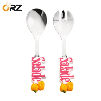 ORZ Creative Salad Tableware Set Fruit Vegetable Ice Cream Dinnerware Resin Handle Fork Scoop Travel Kids Adult Cutlery Gift
ORZ Creative Salad Tableware Set Fruit Vegetable Ice Cream Dinnerware Resin Handle Fork Scoop Travel Kids Adult Cutlery Gift