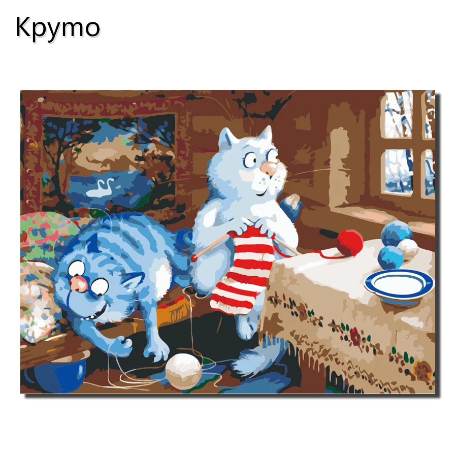 Kpymo Framed Blue white cat Painting By Numbers Home Decoration For Living Room Wall Art Europe Abstract Canvas Color numbers
Kpymo Framed Blue white cat Painting By Numbers Home Decoration For Living Room Wall Art Europe Abstract Canvas Color numbers