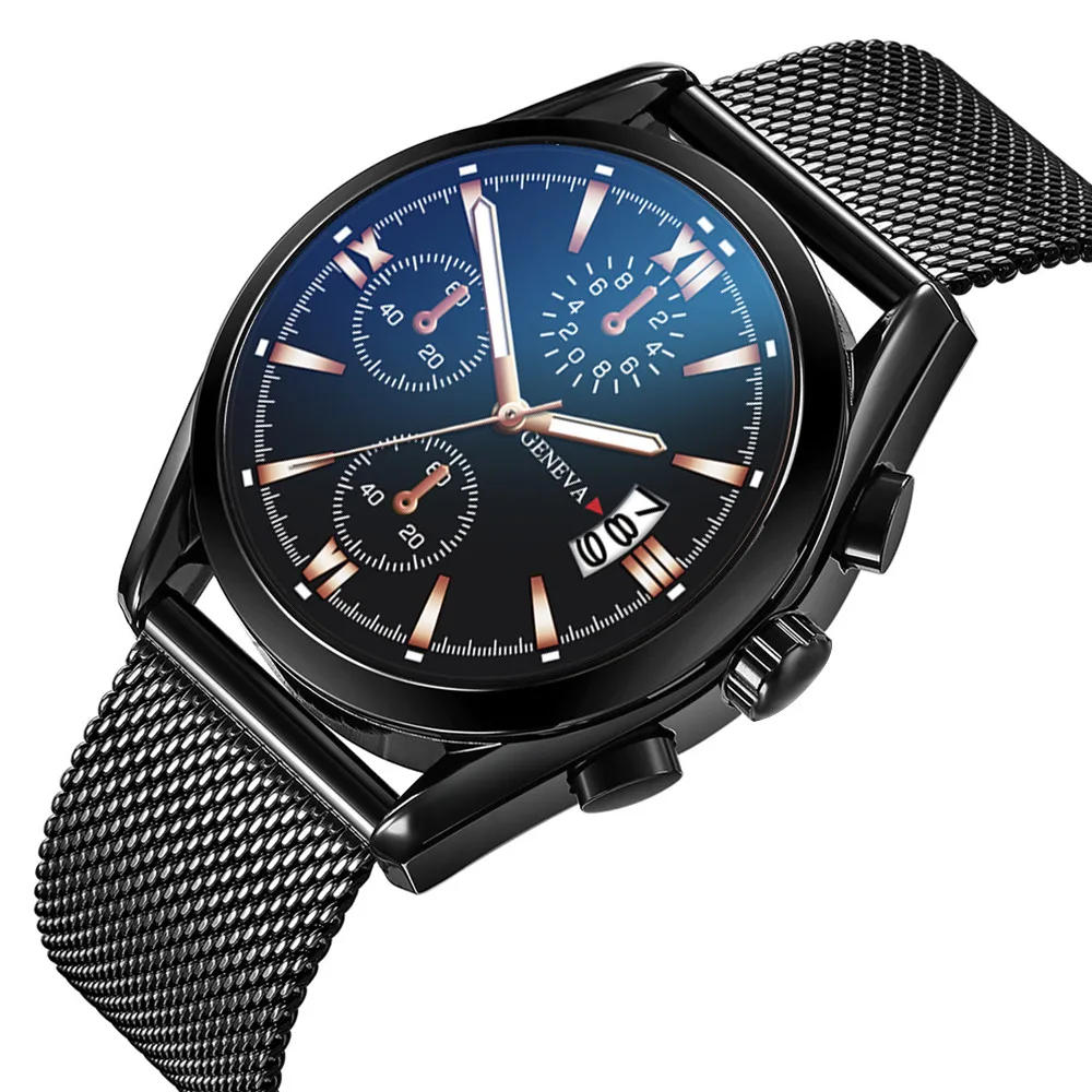 Wrist Watch Men Three-eye Large Dial Watch Men's Business Fashion Stainless Steel Quartz Leather Belt Watch relojes para hombre 
Wrist Watch Men Three-eye Large Dial Watch Men's Business Fashion Stainless Steel Quartz Leather Belt Watch relojes para hombre