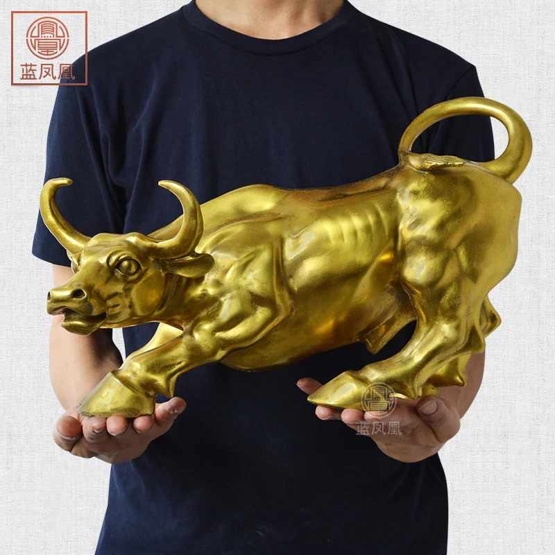 40CM LARGE # Office home-efficacious Talisman Money Drawing COW Business stock-market Golden Charging bull Mascot statue
40CM LARGE # Office home-efficacious Talisman Money Drawing COW Business stock-market Golden Charging bull Mascot statue