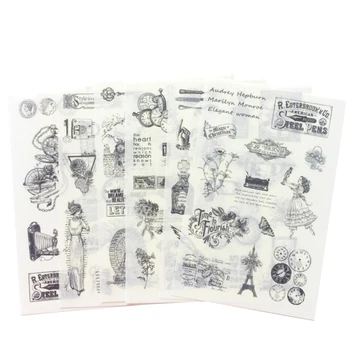 10pack/lot Classic European Black and White Literature and Art Retro-classic and Paper Sticker Diary Decoration Gifts for Kids
10pack/lot Classic European Black and White Literature and Art Retro-classic and Paper Sticker Diary Decoration Gifts for Kids