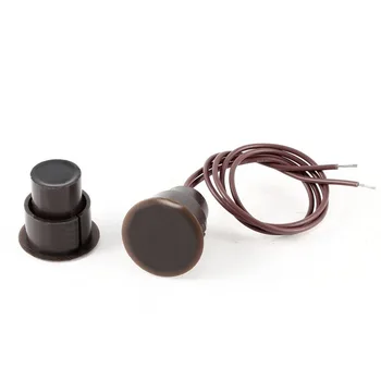 100Pair/Lot Brown Wired Round Wired Door Window Magnetic Contact Safety Sensor Magnetic Switch Hidden mounting MC-36
100Pair/Lot Brown Wired Round Wired Door Window Magnetic Contact Safety Sensor Magnetic Switch Hidden mounting MC-36