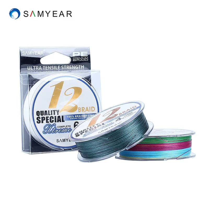 New arrival!Samyear 12 Strands Braided Fishing Line 100% PE 150M 34-95LB Super Strong multifilament Line
New arrival!Samyear 12 Strands Braided Fishing Line 100% PE 150M 34-95LB Super Strong multifilament Line