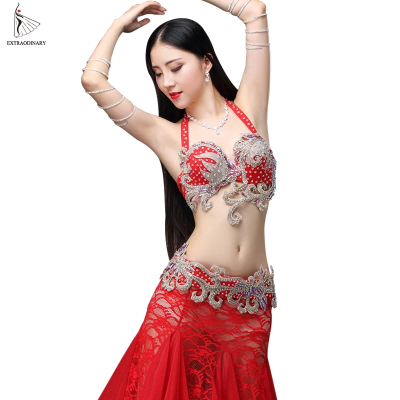 Women Belly Dance Set Stage Orientale Bra Beads Night Dance Clothes Eastern Style Outfits Sexy Lace Carnival Tops Belt Costume
Women Belly Dance Set Stage Orientale Bra Beads Night Dance Clothes Eastern Style Outfits Sexy Lace Carnival Tops Belt Costume