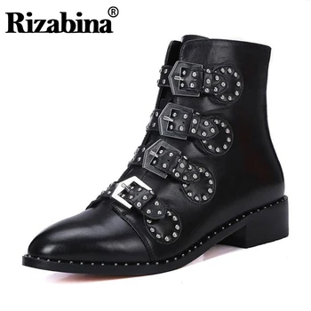 RIZABINA Genuine leather Motorcycle boots Biker Shoes Women Suede Pointed Snow Boots Brand Shoe Woman Flats Punk Size 33-43
RIZABINA Genuine leather Motorcycle boots Biker Shoes Women Suede Pointed Snow Boots Brand Shoe Woman Flats Punk Size 33-43