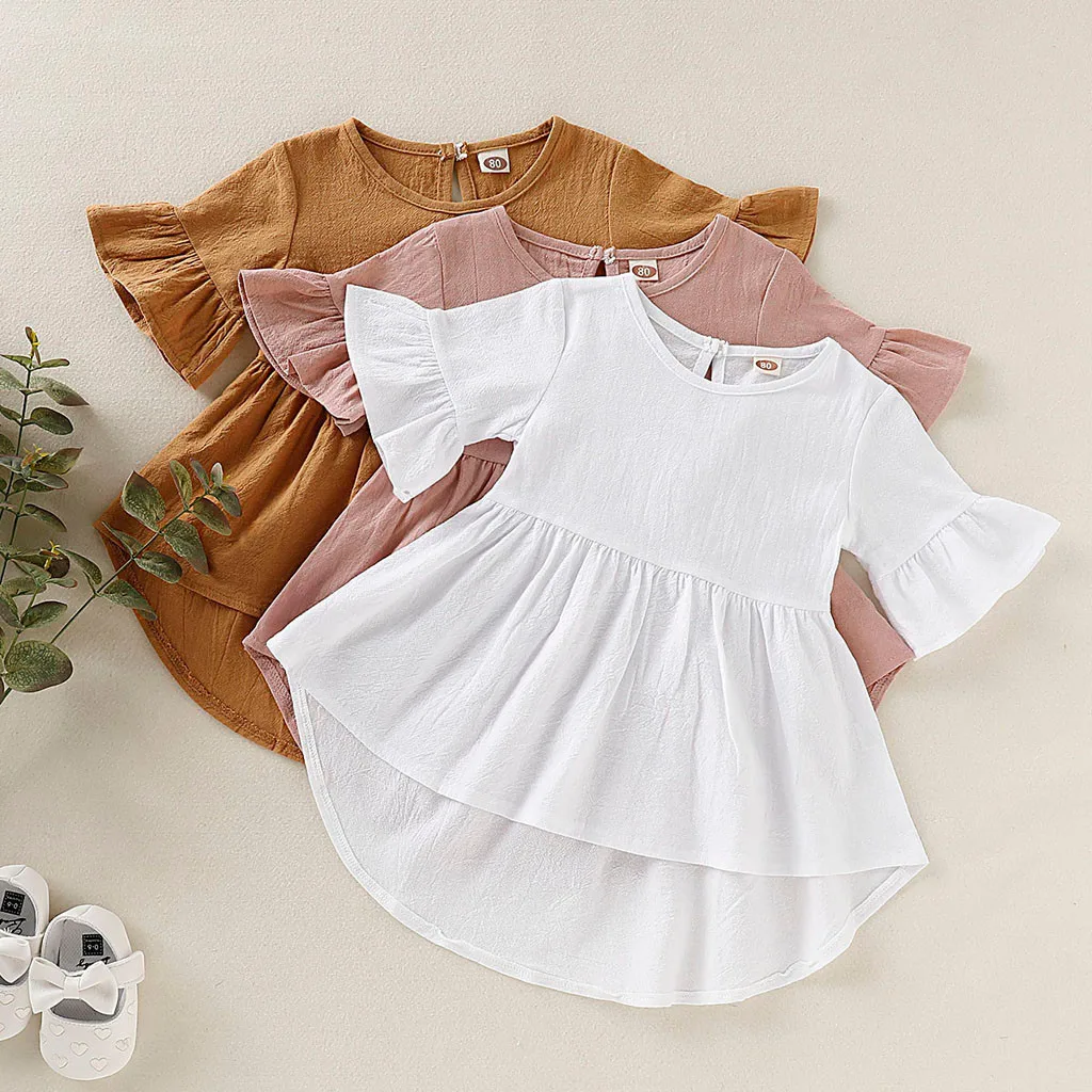 Toddler Kids Baby Girls Flare Sleeve Solid Princess Dress Clothes Sukienki Dla Dziewczynek Fashion Summer Kids Dresses For Girls
Toddler Kids Baby Girls Flare Sleeve Solid Princess Dress Clothes Sukienki Dla Dziewczynek Fashion Summer Kids Dresses For Girls
