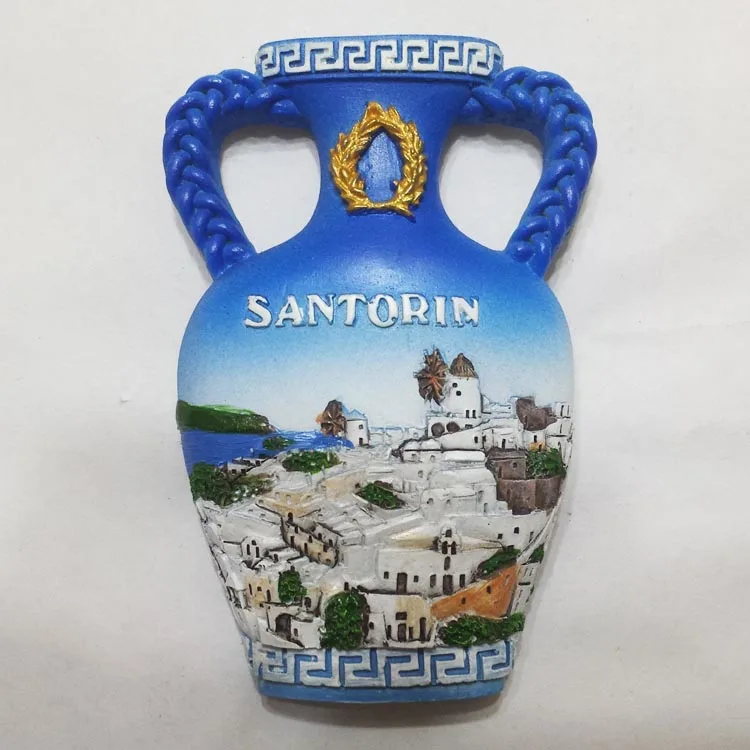 Santorini Attractions Vase 3D Refrigerator Fridge Magnets Greece Tourism Souvenirs Magnetic Stickers Home Decoration
Santorini Attractions Vase 3D Refrigerator Fridge Magnets Greece Tourism Souvenirs Magnetic Stickers Home Decoration