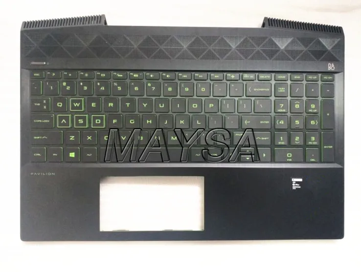 Клавиатура для ПК HP Pavilion GAMING 15-CX с зеленой подсветкой/белой подсветкой/фиолетовой