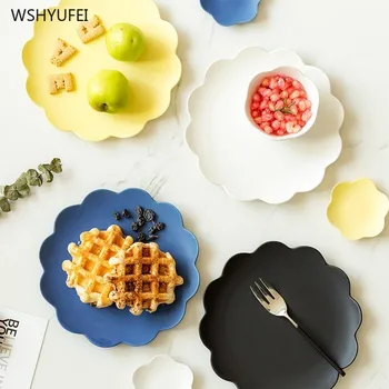 Direct Japanese ceramic solid color flower shape tableware ceramic creative groceries western salad dessert fruit plate scrub
Direct Japanese ceramic solid color flower shape tableware ceramic creative groceries western salad dessert fruit plate scrub